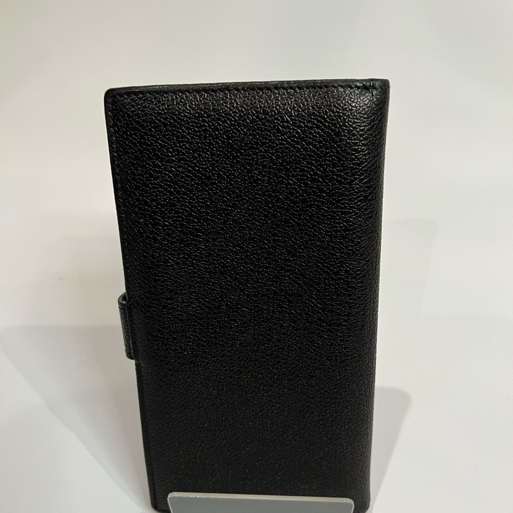 BVLGARI BLACK PEBBLE LEATHER LONG WALLET - Picture 2 of 9